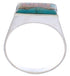Native American Pueblo Design Multicolor Ring Size 11-3/4 EX42404